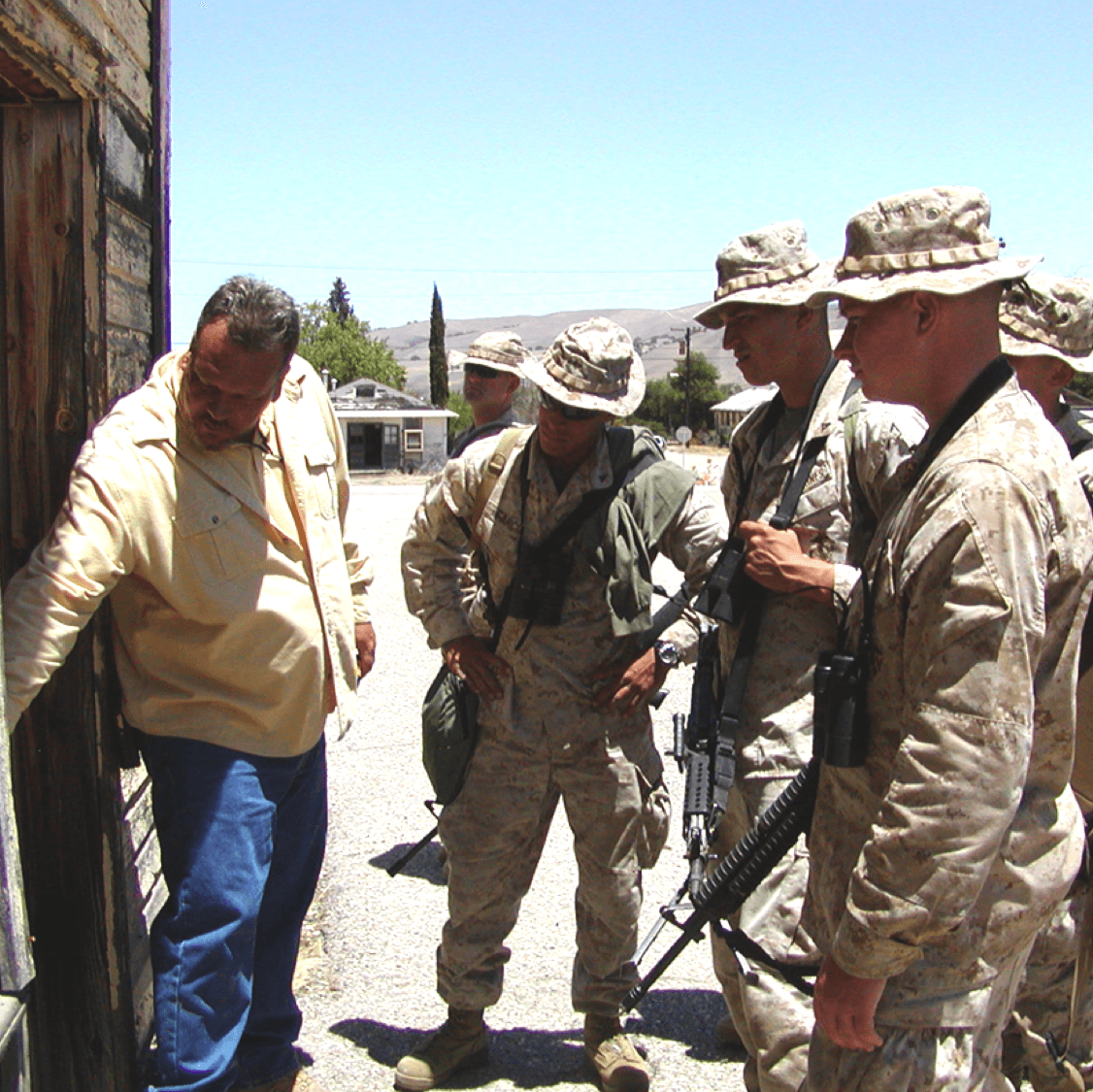 Greg Williams teaching situational awareness in a tactical environment